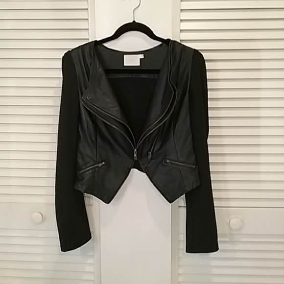 Lush Jackets & Blazers - 💙 Faux Leather & Spandex Jacket NWOT